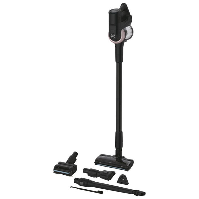 Hoover HF416BF 011, Scopa Elettrica Senza Fili, 240W, Senza Sacchetto, Nero, Rosa