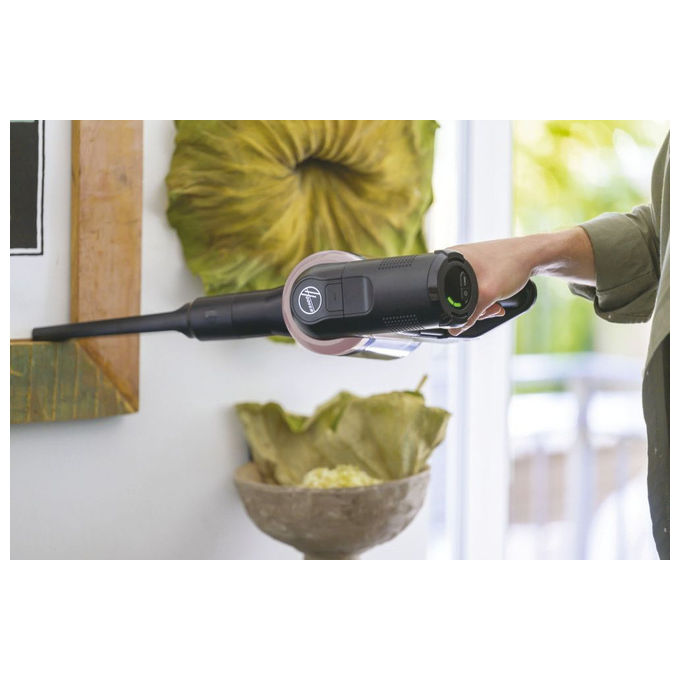 Hoover HF416BF 011, Scopa Elettrica Senza Fili, 240W, Senza Sacchetto, Nero, Rosa
