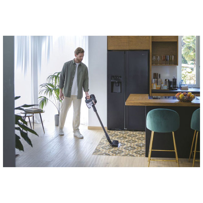 Hoover HF416BF 011, Scopa Elettrica Senza Fili, 240W, Senza Sacchetto, Nero, Rosa