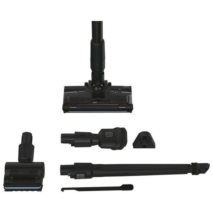 Hoover HF416BF 011, Scopa Elettrica Senza Fili, 240W, Senza Sacchetto, Nero, Rosa