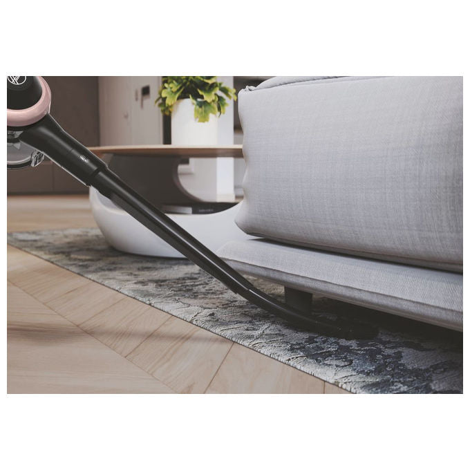 Hoover HF416BF 011, Scopa Elettrica Senza Fili, 240W, Senza Sacchetto, Nero, Rosa