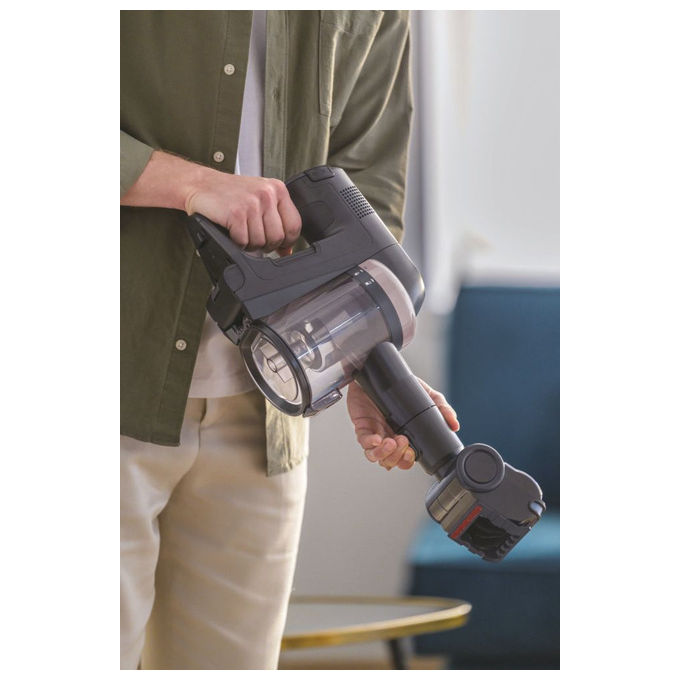 Hoover HF416BF 011, Scopa Elettrica Senza Fili, 240W, Senza Sacchetto, Nero, Rosa