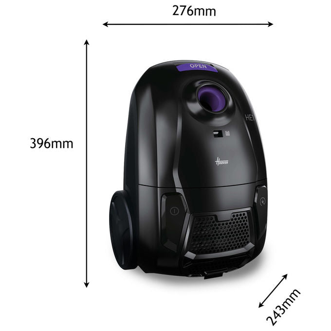 Hoover, Aspirapolvere a Traino con Sacco, 2.5L, Filtro EPA, HEZ107HM