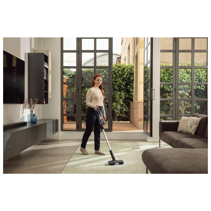 Hoover HF1 Plus, Aspirapolvere a Bastone 2 in 1, Senza Sacco, 165 W, Argento