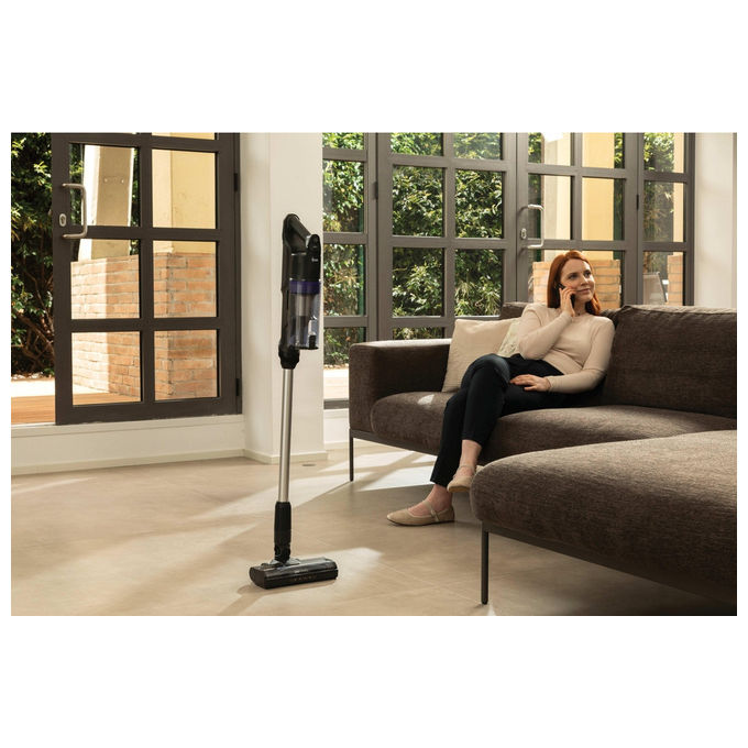 Hoover HF1 Plus, Aspirapolvere a Bastone 2 in 1, Senza Sacco, 165 W, Argento