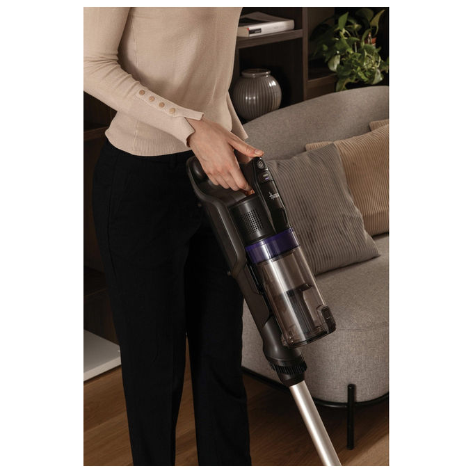 Hoover HF1 Plus, Aspirapolvere a Bastone 2 in 1, Senza Sacco, 165 W, Argento