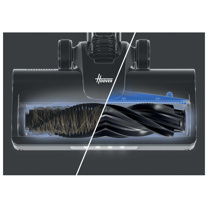 Hoover HF1 Plus, Aspirapolvere a Bastone 2 in 1, Senza Sacco, 165 W, Argento