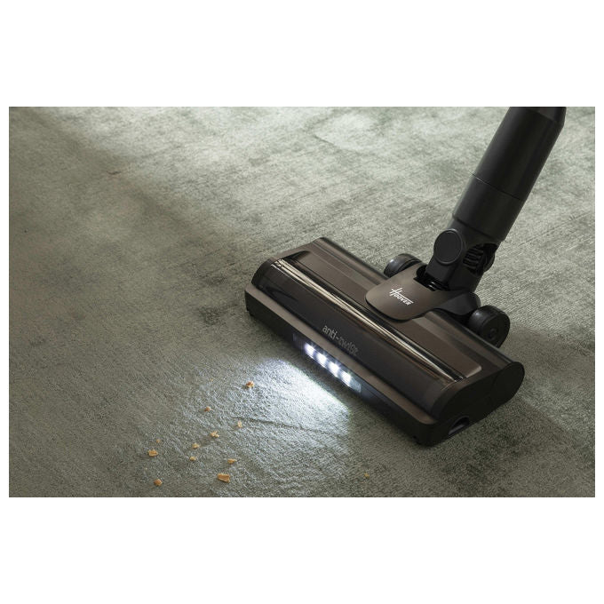 Hoover HF1 Plus, Aspirapolvere a Bastone 2 in 1, Senza Sacco, 165 W, Argento