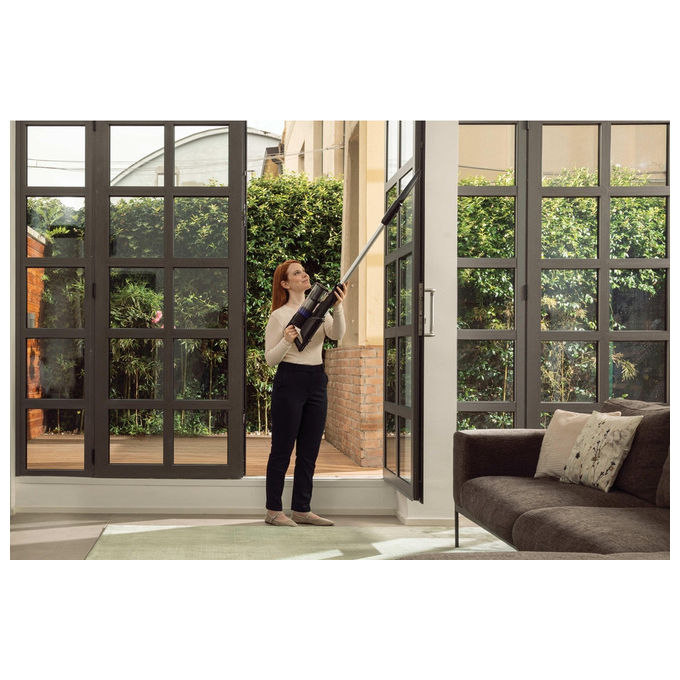 Hoover HF1 Plus, Aspirapolvere a Bastone 2 in 1, Senza Sacco, 165 W, Argento