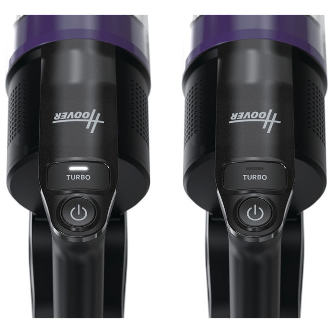 Hoover HF1 Plus, Aspirapolvere a Bastone 2 in 1, Senza Sacco, 165 W, Argento