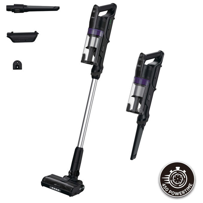 Hoover HF1 Plus, Aspirapolvere a Bastone 2 in 1, Senza Sacco, 165 W, Argento