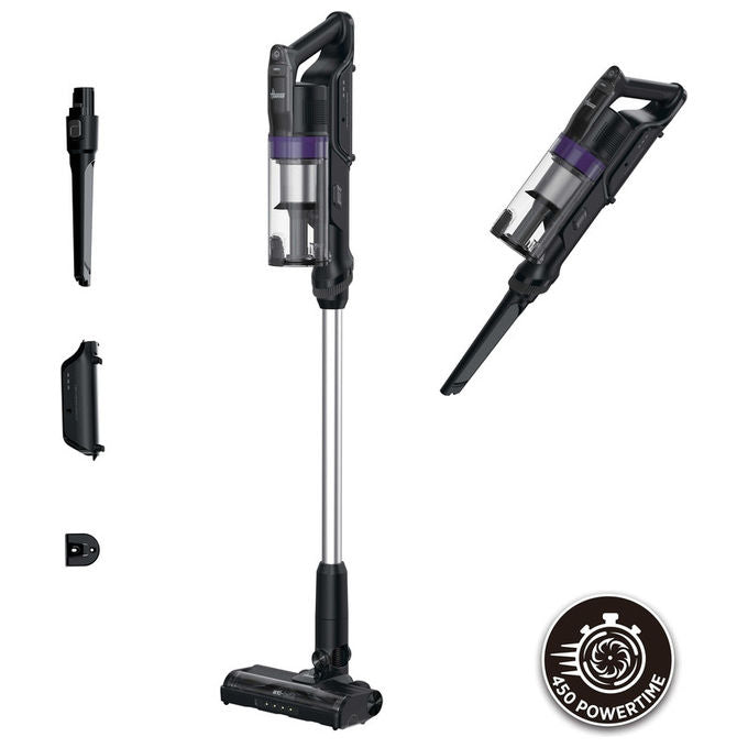 Hoover HF1 Plus, Aspirapolvere a Bastone 2 in 1, Senza Sacco, 165 W, Argento