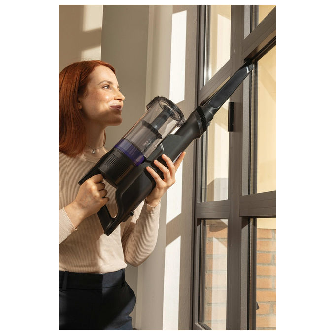 Hoover HF1 Plus, Aspirapolvere a Bastone 2 in 1, Senza Sacco, 165 W, Argento
