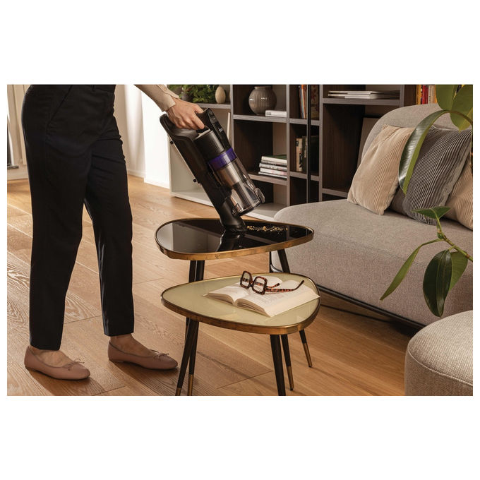 Hoover HF1 Plus, Aspirapolvere a Bastone 2 in 1, Senza Sacco, 165 W, Argento