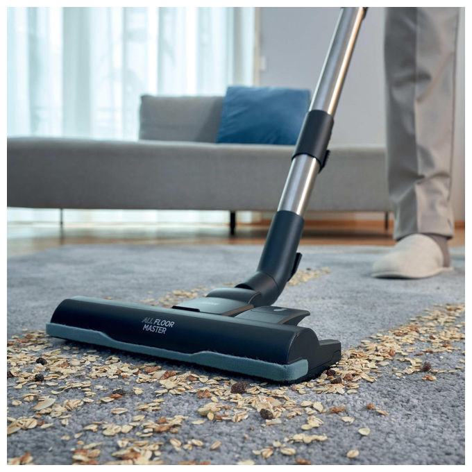 Hoover HE2Z10A, Aspirapolvere con Sacchetto, 99% Aspirazione, 3.5L, Nero-Grigio