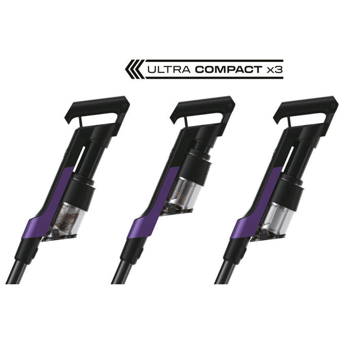 Hoover HF2Z10H, Aspirapolvere a Bastone 2 in 1, Senza sacco, Viola