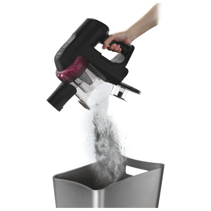Hoover HF410H 011, Scopa Elettrica Senza Fili, 240W, 0.4L, Magenta
