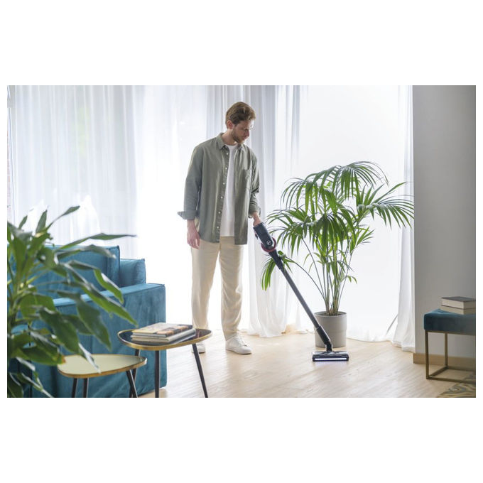 Hoover HF410H 011, Scopa Elettrica Senza Fili, 240W, 0.4L, Magenta
