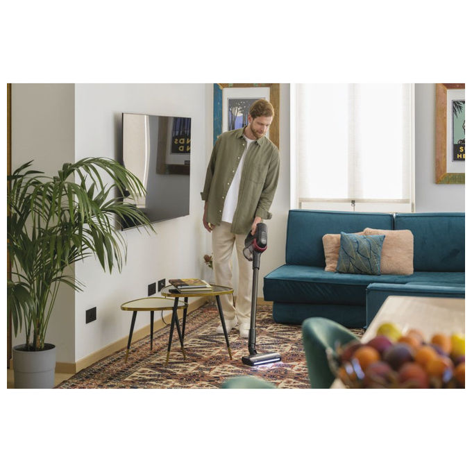 Hoover HF410H 011, Scopa Elettrica Senza Fili, 240W, 0.4L, Magenta