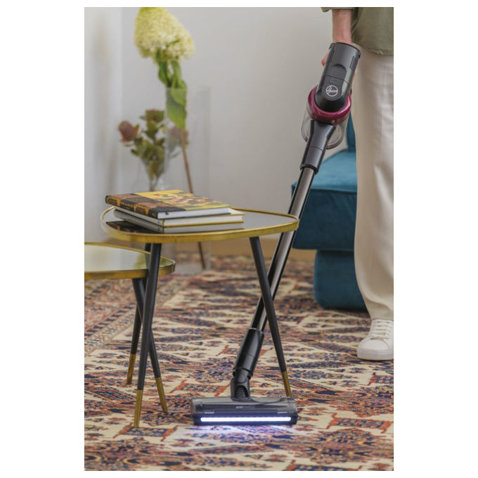 Hoover HF410H 011, Scopa Elettrica Senza Fili, 240W, 0.4L, Magenta