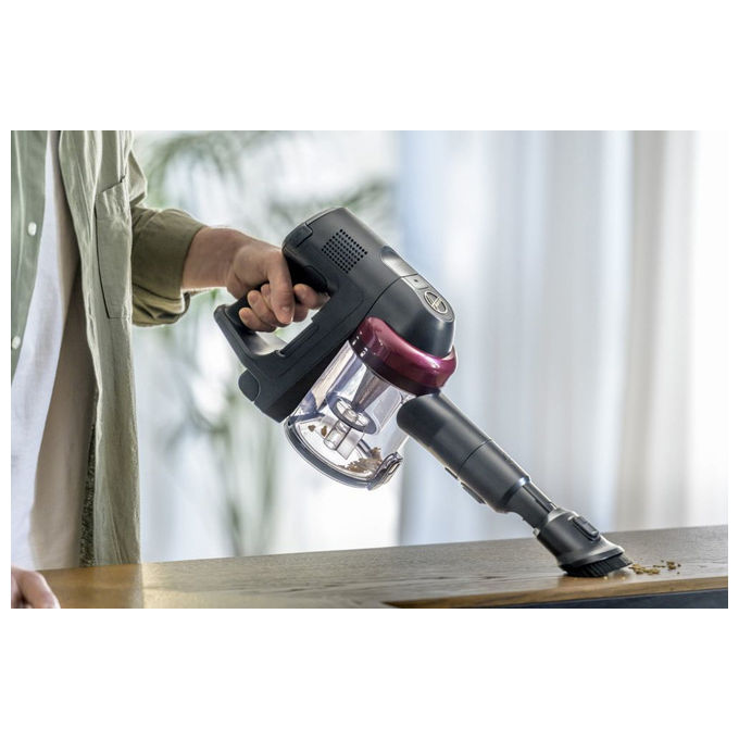 Hoover HF410H 011, Scopa Elettrica Senza Fili, 240W, 0.4L, Magenta