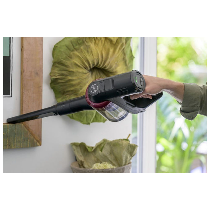 Hoover HF410H 011, Scopa Elettrica Senza Fili, 240W, 0.4L, Magenta
