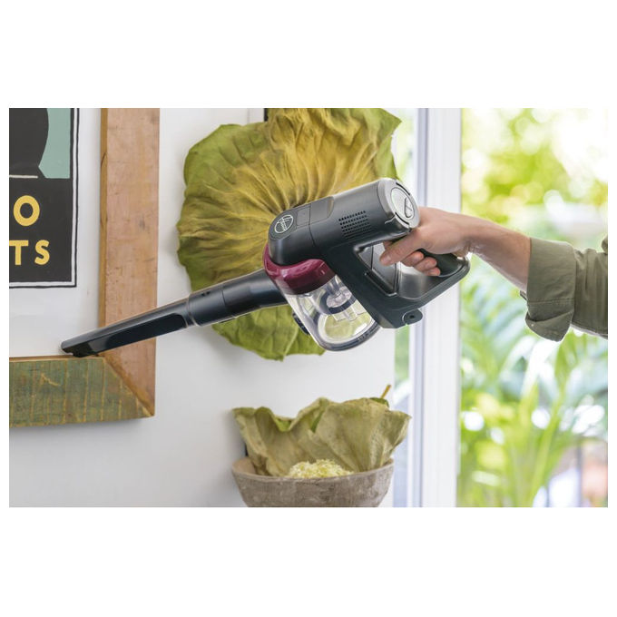 Hoover HF410H 011, Scopa Elettrica Senza Fili, 240W, 0.4L, Magenta