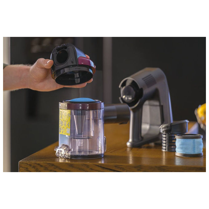Hoover HF410H 011, Scopa Elettrica Senza Fili, 240W, 0.4L, Magenta