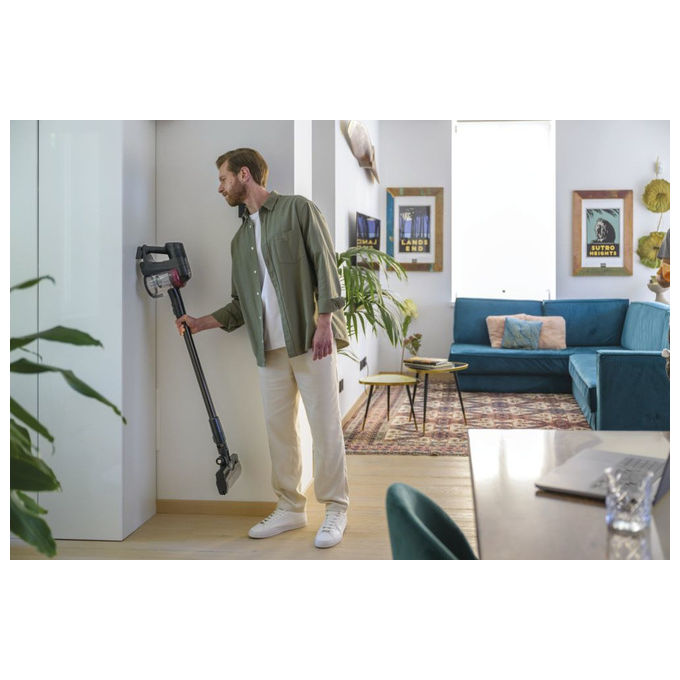 Hoover HF410H 011, Scopa Elettrica Senza Fili, 240W, 0.4L, Magenta
