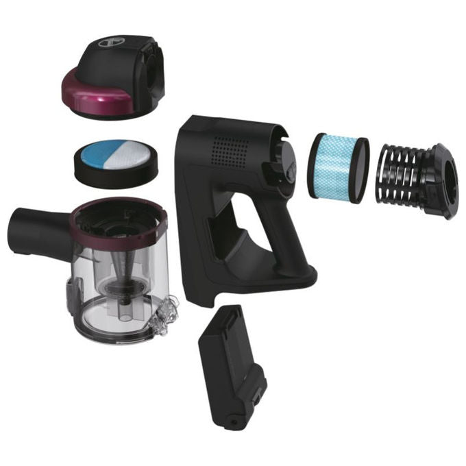 Hoover HF410H 011, Scopa Elettrica Senza Fili, 240W, 0.4L, Magenta