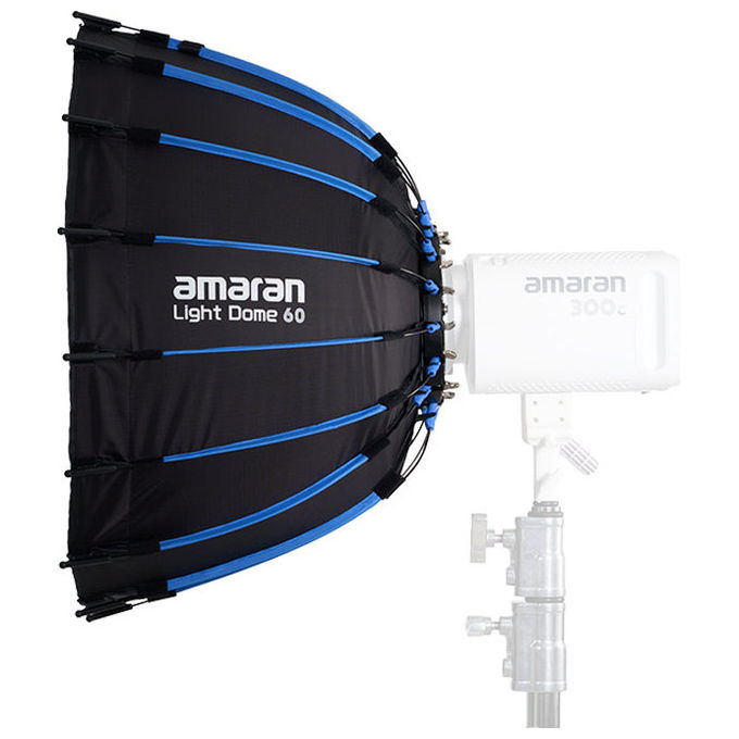 Amaran 6977162450964 Light Dome 60 Filtro 60 cm 16 lati montatura Bowens compatibile fino a 600W colore Nero