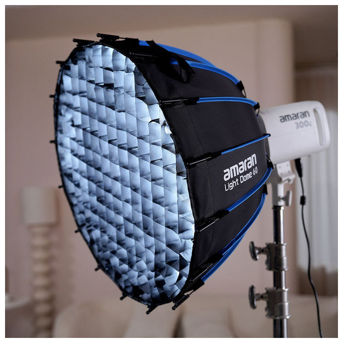 Amaran 6977162450964 Light Dome 60 Filtro 60 cm 16 lati montatura Bowens compatibile fino a 600W colore Nero