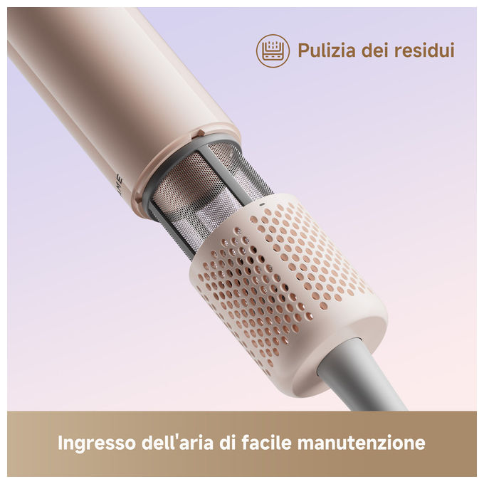 Dreame HDMINIFPK Mini Flow Asciugacapelli 1200 W Ionica 2 velocita' 5 temperature beccuccio lisciante colore Rosa