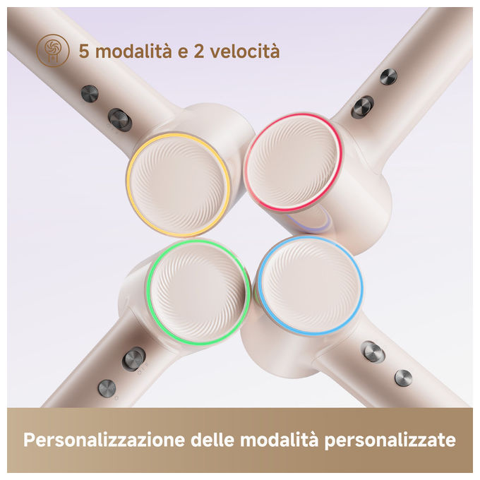 Dreame HDMINIFPK Mini Flow Asciugacapelli 1200 W Ionica 2 velocita' 5 temperature beccuccio lisciante colore Rosa