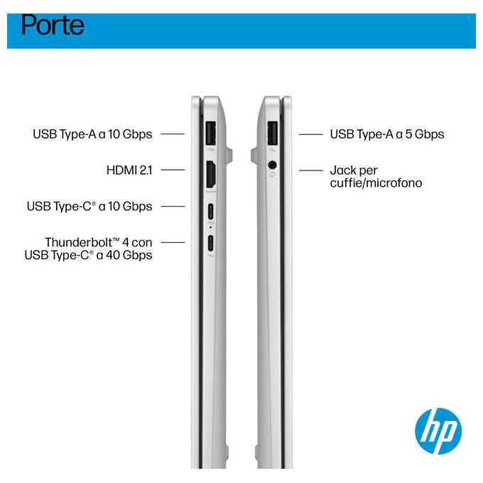 HP OmniBook 7 FR0026NL Computer portatile Intel Core Ultra 7 16 GB RAM 1 TB SSD 14 pollici Argento