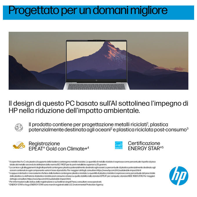 HP OmniBook 7 FR0026NL Computer portatile Intel Core Ultra 7 16 GB RAM 1 TB SSD 14 pollici Argento
