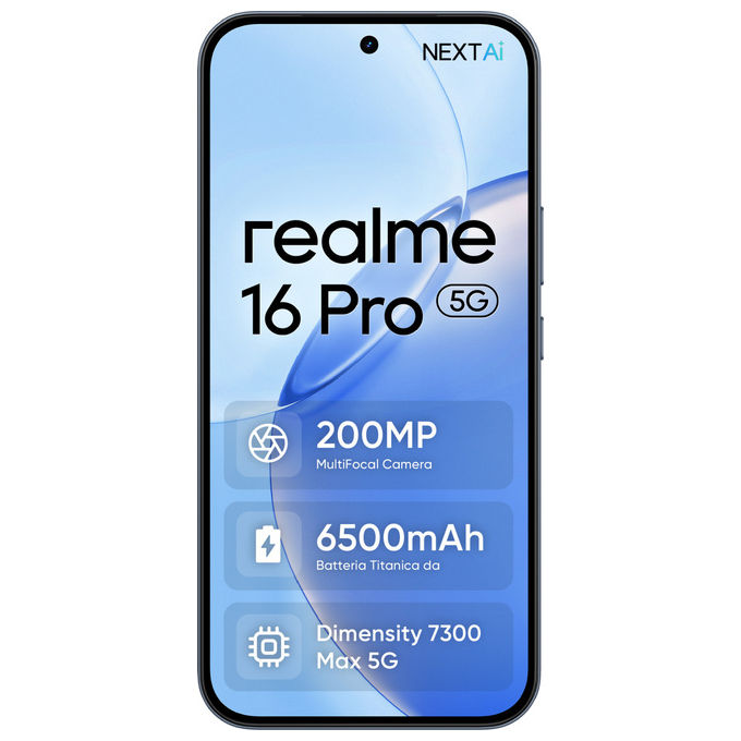 Realme 16 Pro 5G, 512GB, 8GB, Grigio Ciottolo, INT+NFC, RMX5120 EU