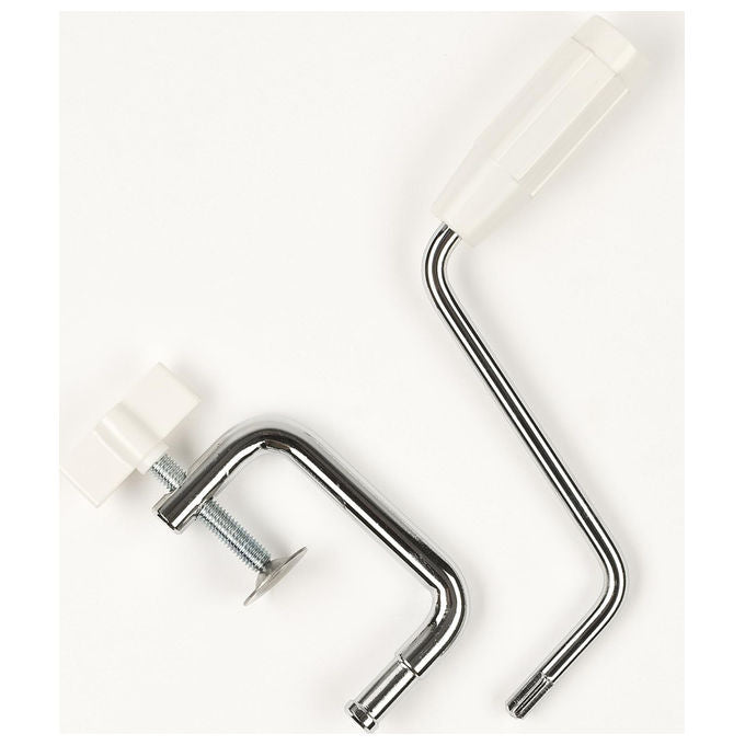Girmi IM92, Macchina per Pasta Manuale, 7 Livelli Spessore, 3 Formati, Inox, Crema