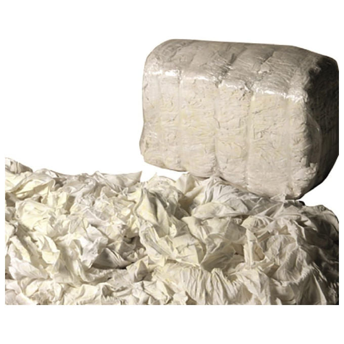 Vigor, Pezzame Sottovuoto Bianco, Cotone Misto, Confezione 10 Kg