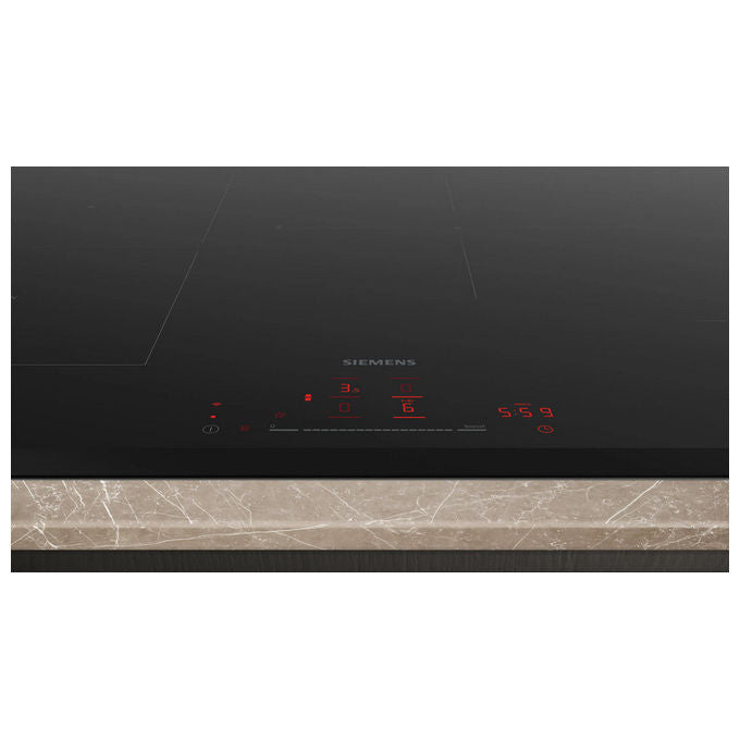 Siemens, Piano Cottura a Induzione iQ500 ED851HSB1E, 80 cm, Nero, Da Incasso