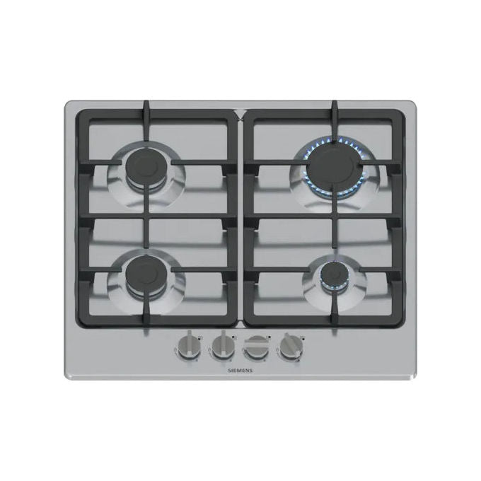 Siemens, Piano Cottura a Gas, da Incasso, 60 cm, Nero e Acciaio Inox, EG6B5PK90