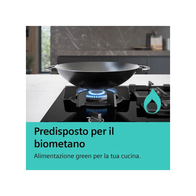 Siemens, Piano Cottura a Gas, 60 cm, Nero Acciaio Inox, EC6A5HI90