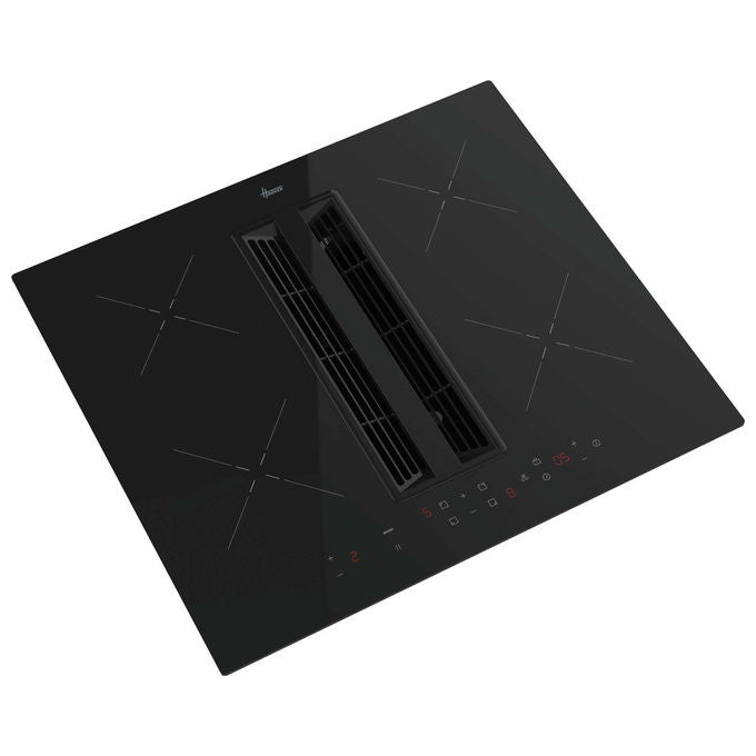 Hoover HIH6ICE, Piano Cottura a Induzione, 60 cm, 4 Fornelli, Nero, Da Incasso con Cappa