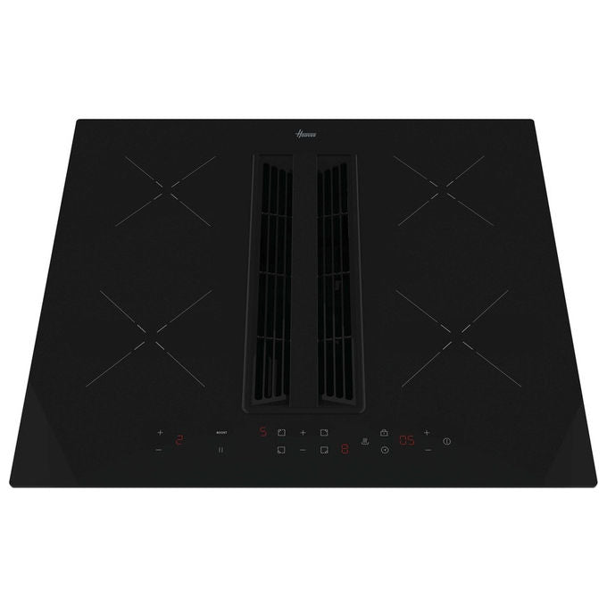 Hoover HIH6ICE, Piano Cottura a Induzione, 60 cm, 4 Fornelli, Nero, Da Incasso con Cappa