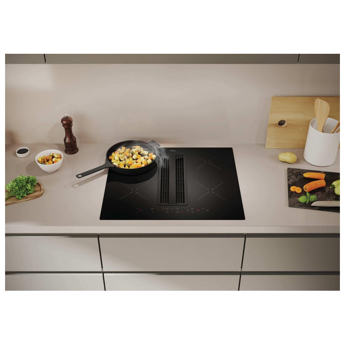 Hoover HIH6ICE, Piano Cottura a Induzione, 60 cm, 4 Fornelli, Nero, Da Incasso con Cappa