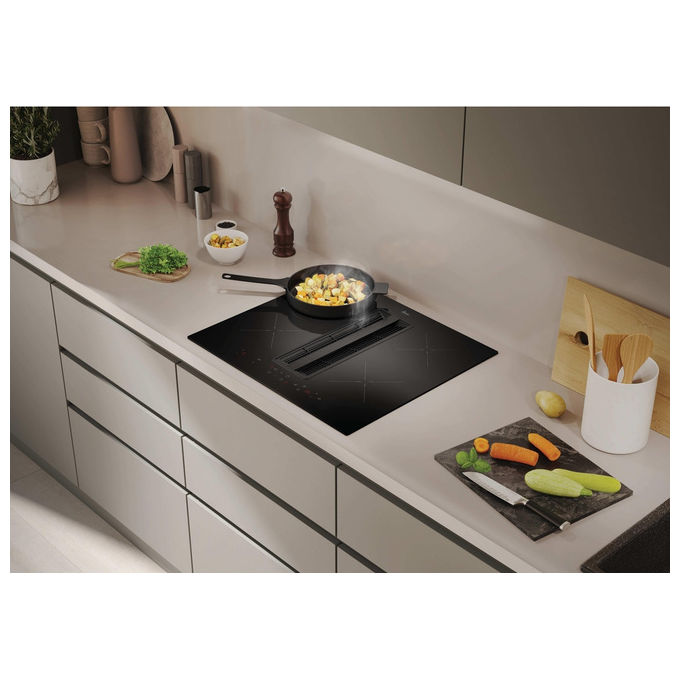 Hoover HIH6ICE, Piano Cottura a Induzione, 60 cm, 4 Fornelli, Nero, Da Incasso con Cappa