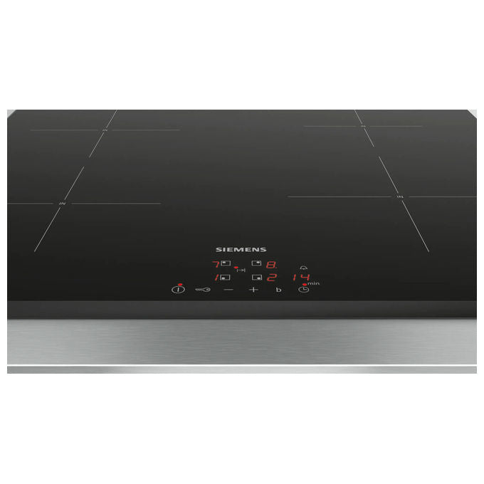 Siemens iQ100 EU63KBEB5E, Piano Cottura a Induzione, 60 cm, Vetroceramica Nero, Da Incasso