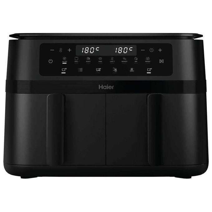 Haier, Friggitrice ad Aria Calda, 11.5 L, Doppia, 3000 W, HAF3AD 011, Nero