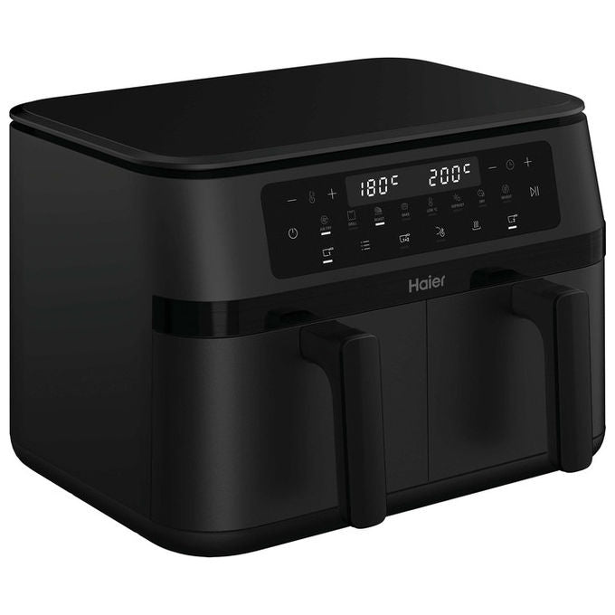 Haier, Friggitrice ad Aria Calda, 11.5 L, Doppia, 3000 W, HAF3AD 011, Nero