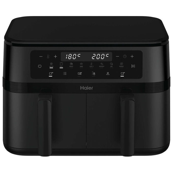 Haier, Friggitrice ad Aria Calda, 11.5 L, Doppia, 3000 W, HAF3AD 011, Nero